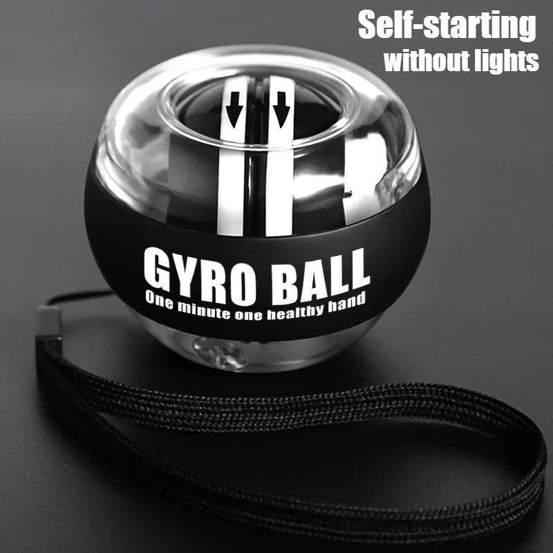 LED Wrist Ball Centrifuge Gyro Wrist Press Automatic Start Range Gyro Ball Arm Hand Muscle Strength Forearm Trainer Fitness Equi