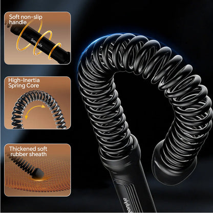Soulyis Cordless Battle Ropes Is a Wireless Home Gym Resistance Rope - a Gender-Neutral Fitness Equipment Designed for High-Intensity Interval Training, a Full-Body Exercise Equipment That Requires No Jumping,