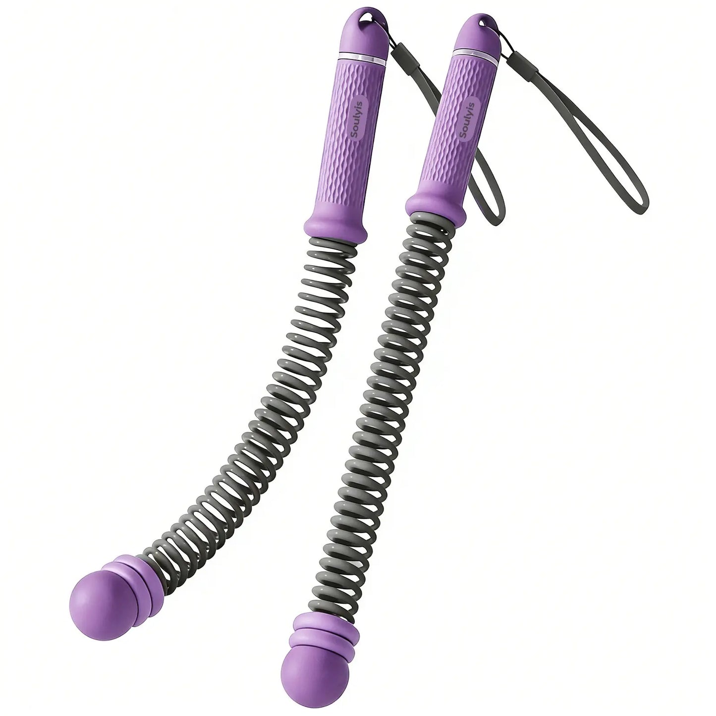 Soulyis Cordless Battle Ropes Is a Wireless Home Gym Resistance Rope - a Gender-Neutral Fitness Equipment Designed for High-Intensity Interval Training, a Full-Body Exercise Equipment That Requires No Jumping,