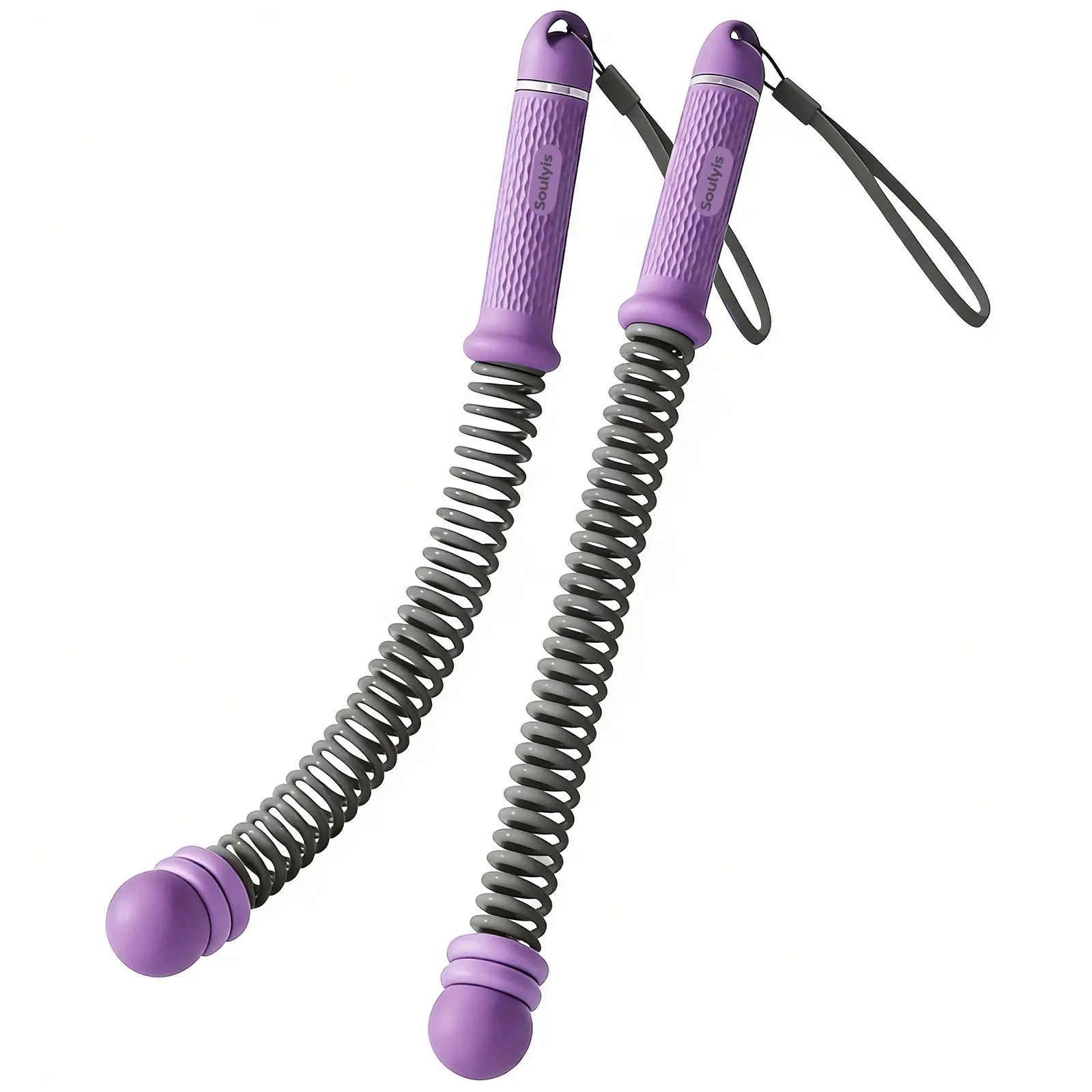 Soulyis Cordless Battle Ropes Is a Wireless Home Gym Resistance Rope - a Gender-Neutral Fitness Equipment Designed for High-Intensity Interval Training, a Full-Body Exercise Equipment That Requires No Jumping,