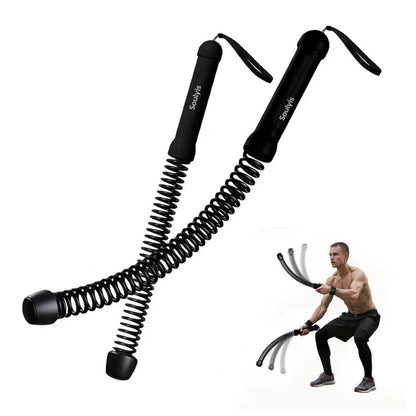 Soulyis Cordless Battle Ropes Is a Wireless Home Gym Resistance Rope - a Gender-Neutral Fitness Equipment Designed for High-Intensity Interval Training, a Full-Body Exercise Equipment That Requires No Jumping,