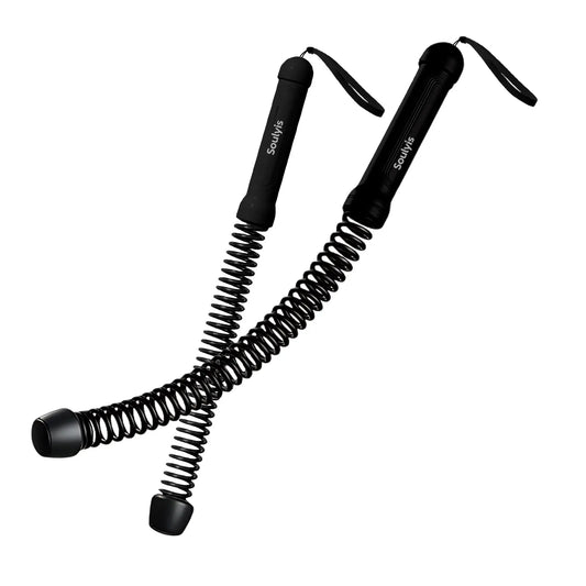 Soulyis Cordless Battle Ropes Is a Wireless Home Gym Resistance Rope - a Gender-Neutral Fitness Equipment Designed for High-Intensity Interval Training, a Full-Body Exercise Equipment That Requires No Jumping,