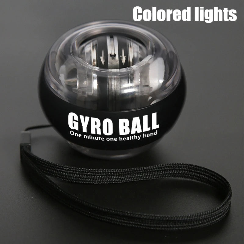 LED Wrist Ball Centrifuge Gyro Wrist Press Automatic Start Range Gyro Ball Arm Hand Muscle Strength Forearm Trainer Fitness Equi