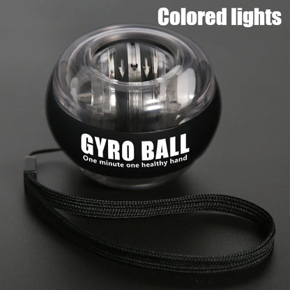 LED Wrist Ball Centrifuge Gyro Wrist Press Automatic Start Range Gyro Ball Arm Hand Muscle Strength Forearm Trainer Fitness Equi