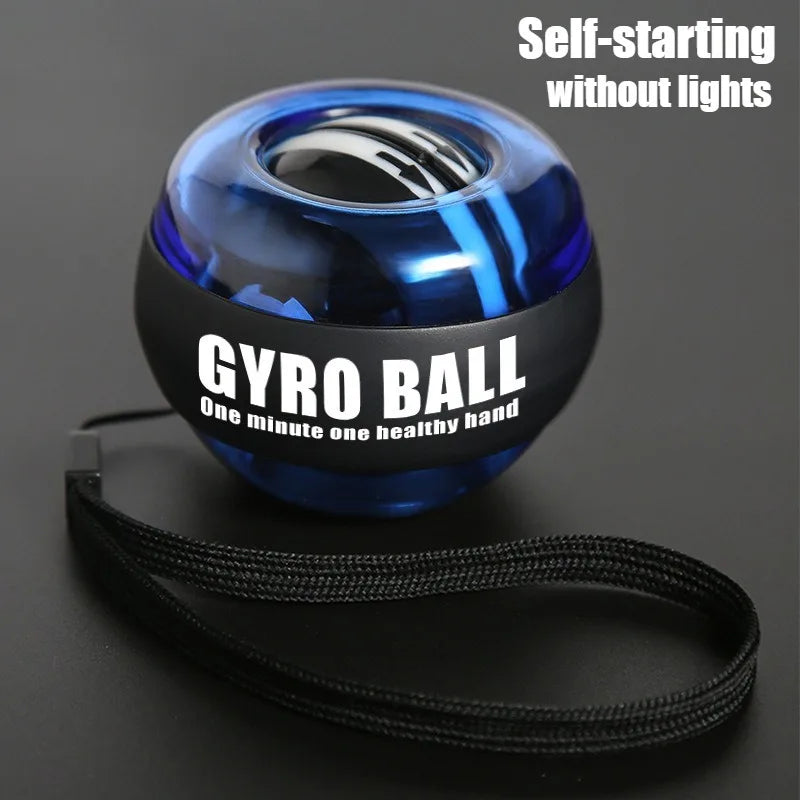 LED Wrist Ball Centrifuge Gyro Wrist Press Automatic Start Range Gyro Ball Arm Hand Muscle Strength Forearm Trainer Fitness Equi