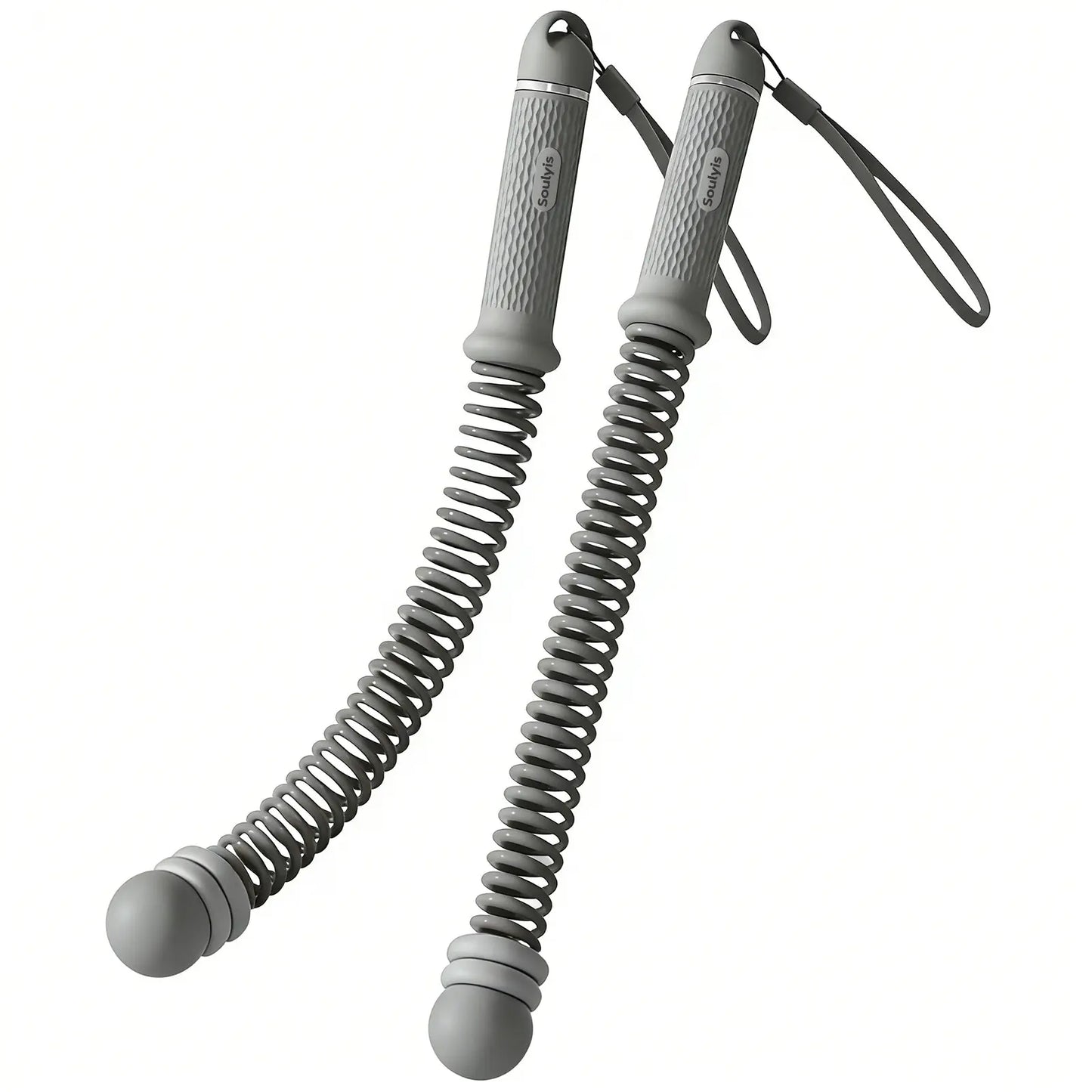 Soulyis Cordless Battle Ropes Is a Wireless Home Gym Resistance Rope - a Gender-Neutral Fitness Equipment Designed for High-Intensity Interval Training, a Full-Body Exercise Equipment That Requires No Jumping,