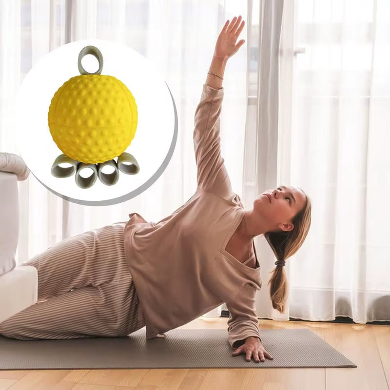 Finger Grip Ball Massage Rehabilitation Training Elderly Exercise Ball Hand Finger Strength Grip Device Hemiplegia